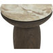 Orula 21 X 18 inch Marble Look / Macchiato Outdoor End Table